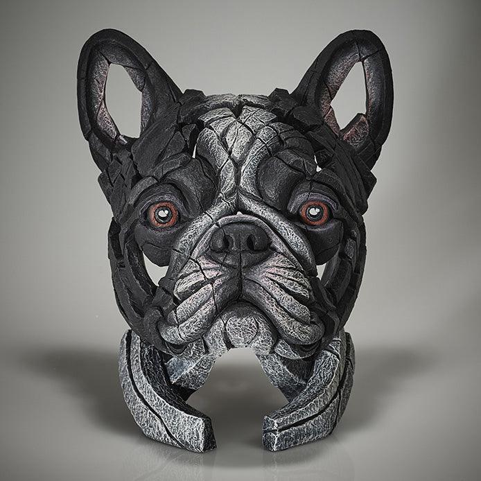 French Bulldog Bust Sculpture - Pied (Edge Sculpture by Matt Buckley) - Gallery Gifts Online 