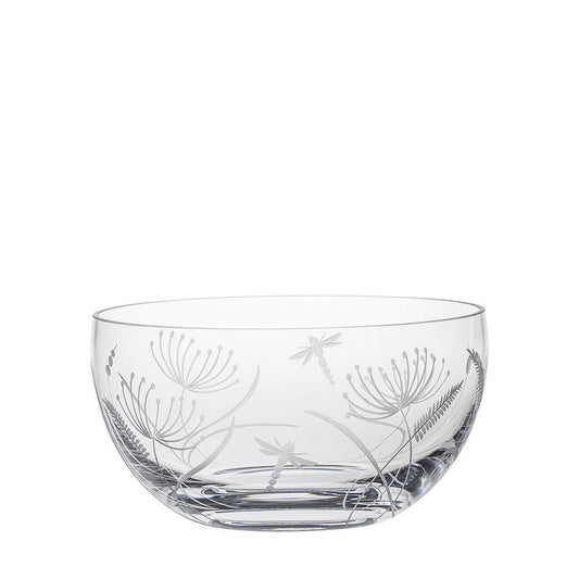 Fruit / Salad Bowl - Dragonfly (Royal Scot Crystal) - Gallery Gifts Online 