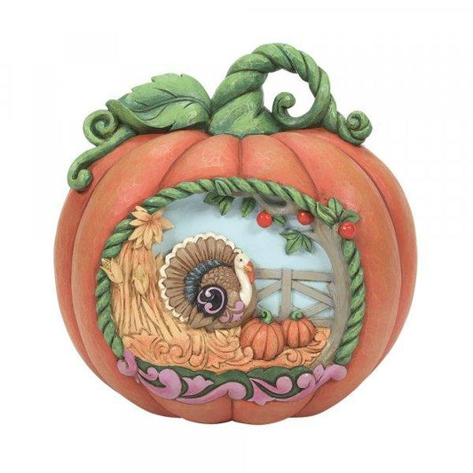 Harvest PumpkinCenterpiece Figurine (Disney Traditions by Jim Shore) - Gallery Gifts Online 