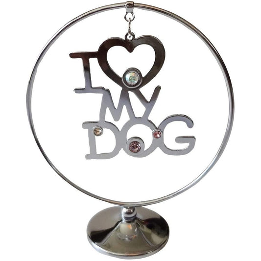 I Love My Dog (Crystal World) - Gallery Gifts Online 