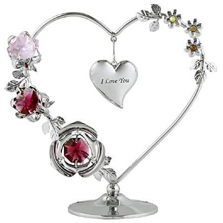 I Love You Heart Wreath (Crystal World) - Gallery Gifts Online 
