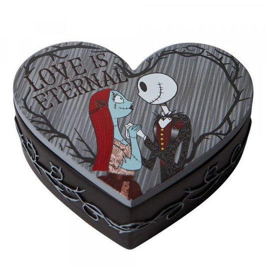 Jack and Sally Trinket Box (Disney Traditions by Jim Shore) - Gallery Gifts Online 