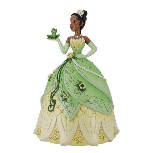 Just One Kiss (Tiana Deluxe Figurine) - (Disney Traditions by Jim Shore) - Gallery Gifts Online 