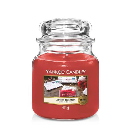 Letters to Santa - Medium Jar (Yankee Candle) - Gallery Gifts Online 