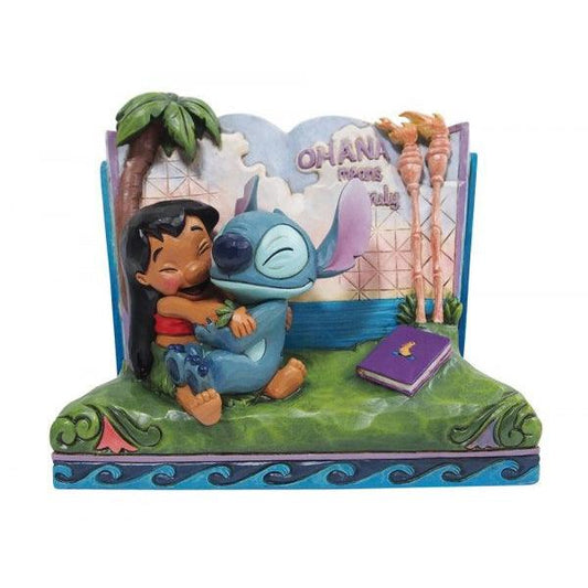 Lilo and Stitch Storybook Figurine (Disney Traditions by Jim Shore) - Gallery Gifts Online 