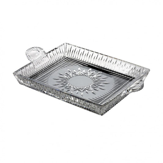 Lismore Diamond Square Serving Tray (Waterford Crystal) - Gallery Gifts Online 
