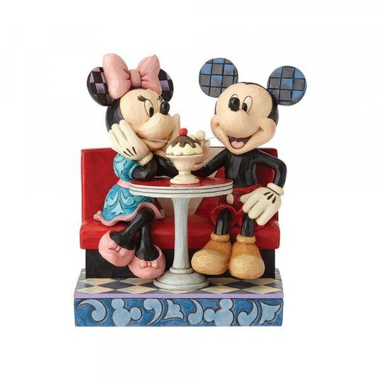 Love Comes In Many Flavours - Mickey and Minnie Figurine (Disney Traditions by Jim Shore) - Gallery Gifts Online 
