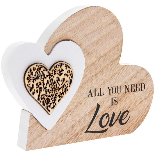 Love - Double Heart (Leonardo) - Gallery Gifts Online 