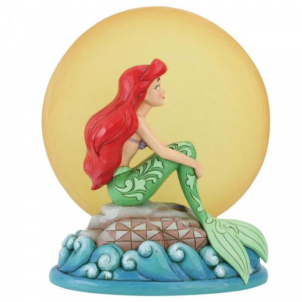 Mermaid by Moonlight (Ariel with Light up Moon Figurine) (Disney Traditions by Jim Shore) - Gallery Gifts Online 