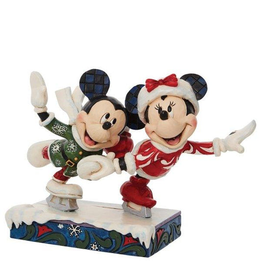 Mickey and Minnie Ice Skating Figurine (Disney Showcase Collection) - Gallery Gifts Online 