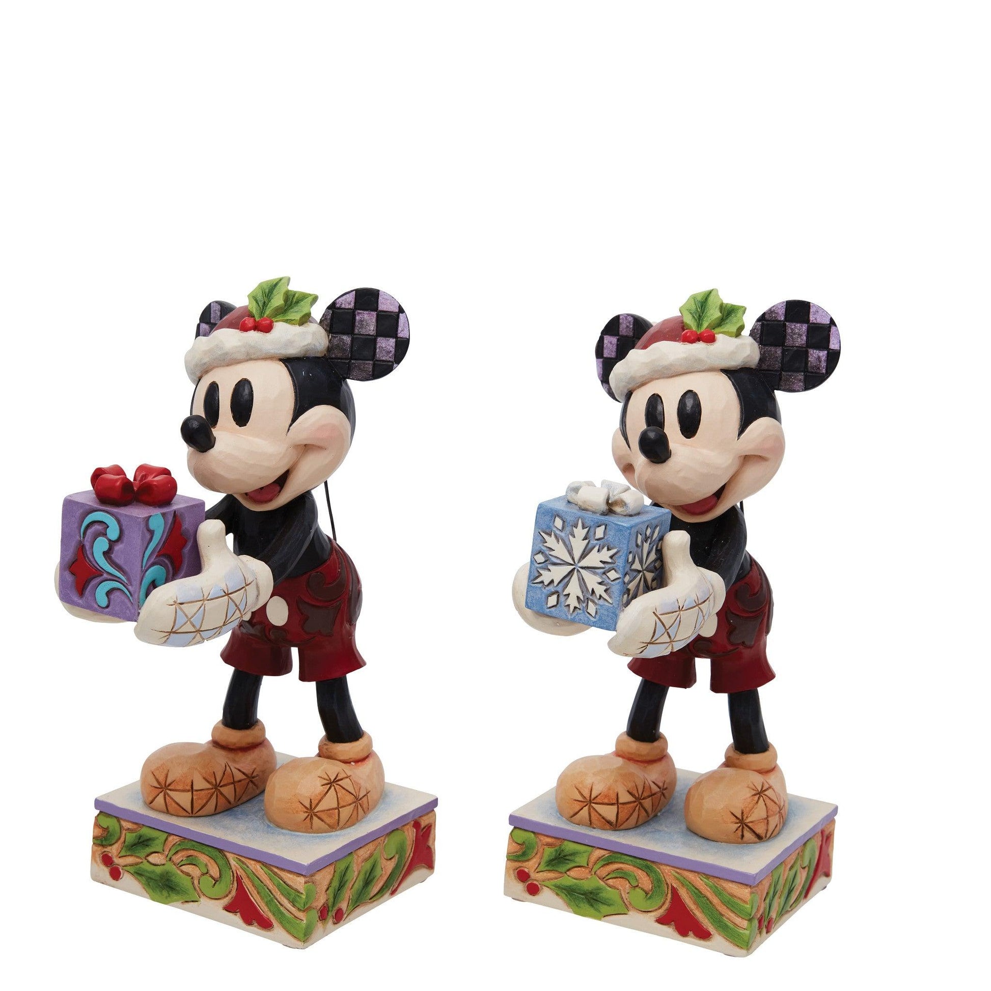 Mickey Mouse Secret Santa Figurine - Gallery Gifts Online 