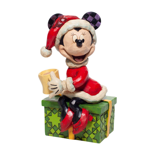 Minnie Mouse with Hot Chocolate Figurine (Disney Traditions by Jim Shore) - Gallery Gifts Online 