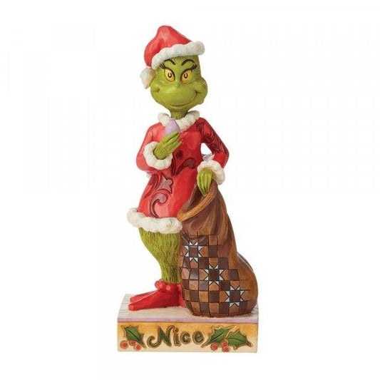 Naughty/Nice Grinch Figurine - The Grinch by Jim Shore (Jim Shore) - Gallery Gifts Online 