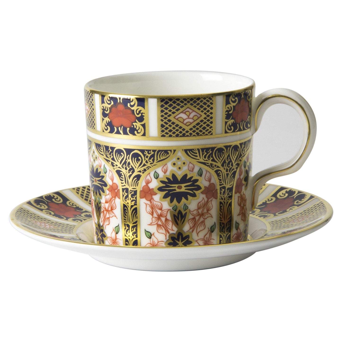 Old Imari - Coffee Cup & Saucer (Royal Crown Derby) - Gallery Gifts Online 