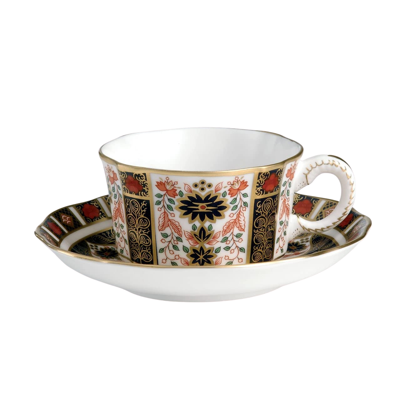 Old Imari Elizabeth - Teacup & Saucer (Royal Crown Derby) - Gallery Gifts Online 