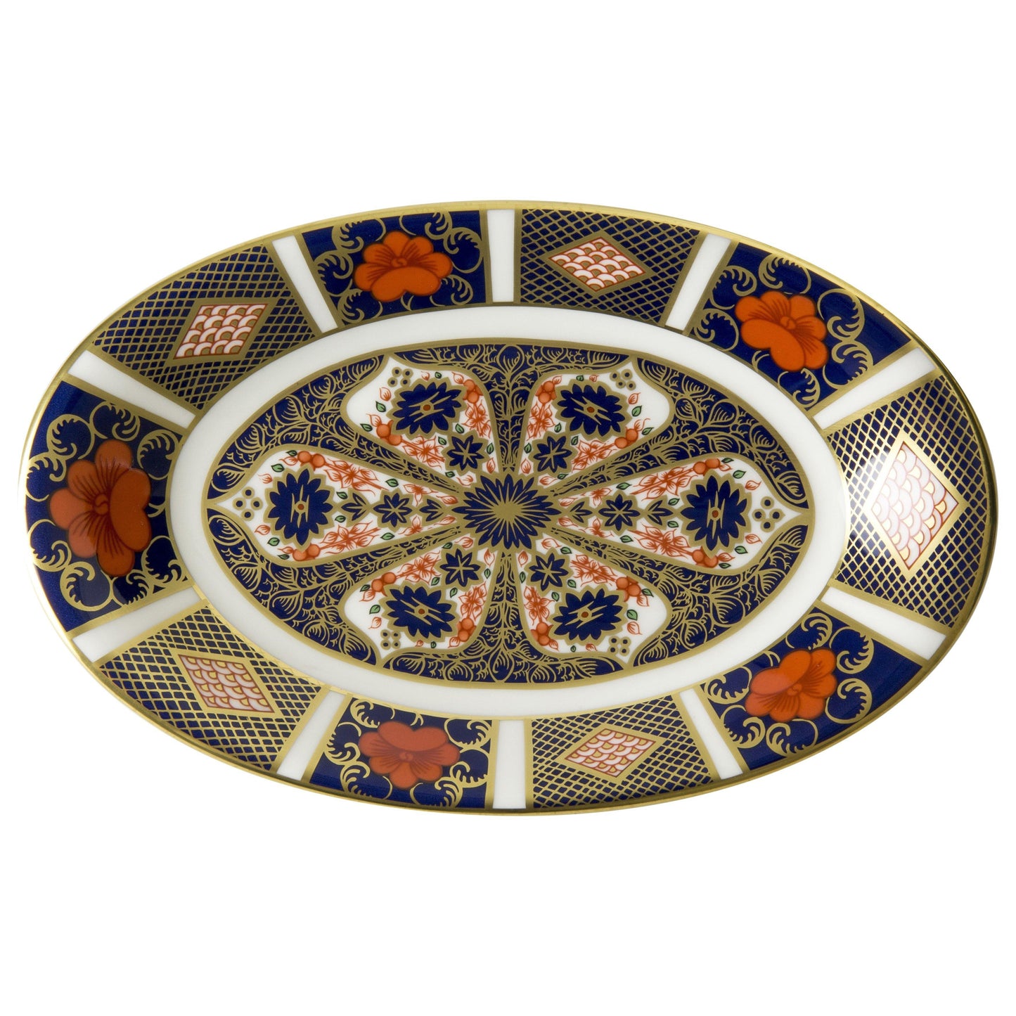 Old Imari - Sauce Boat Stand (Royal Crown Derby) - Gallery Gifts Online 