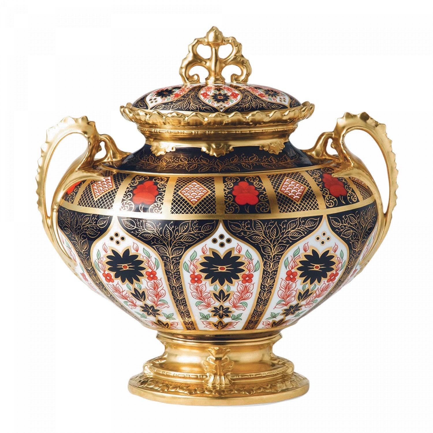 Old Imari Solid Gold Band - Litherland Vase (Royal Crown Derby) - Gallery Gifts Online 