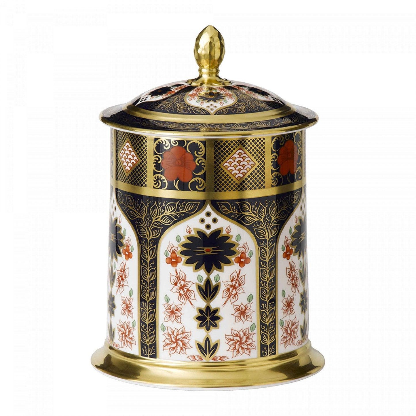 Old Imari Solid Gold Band - Storage Jar (85cl) (Royal Crown Derby) - Gallery Gifts Online 