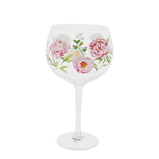 Peonies Copa Gin Glass (Ginology) - Gallery Gifts Online 
