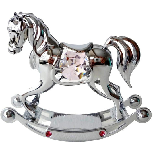 Rocking Horse-Pink (Crystal World) - Gallery Gifts Online 