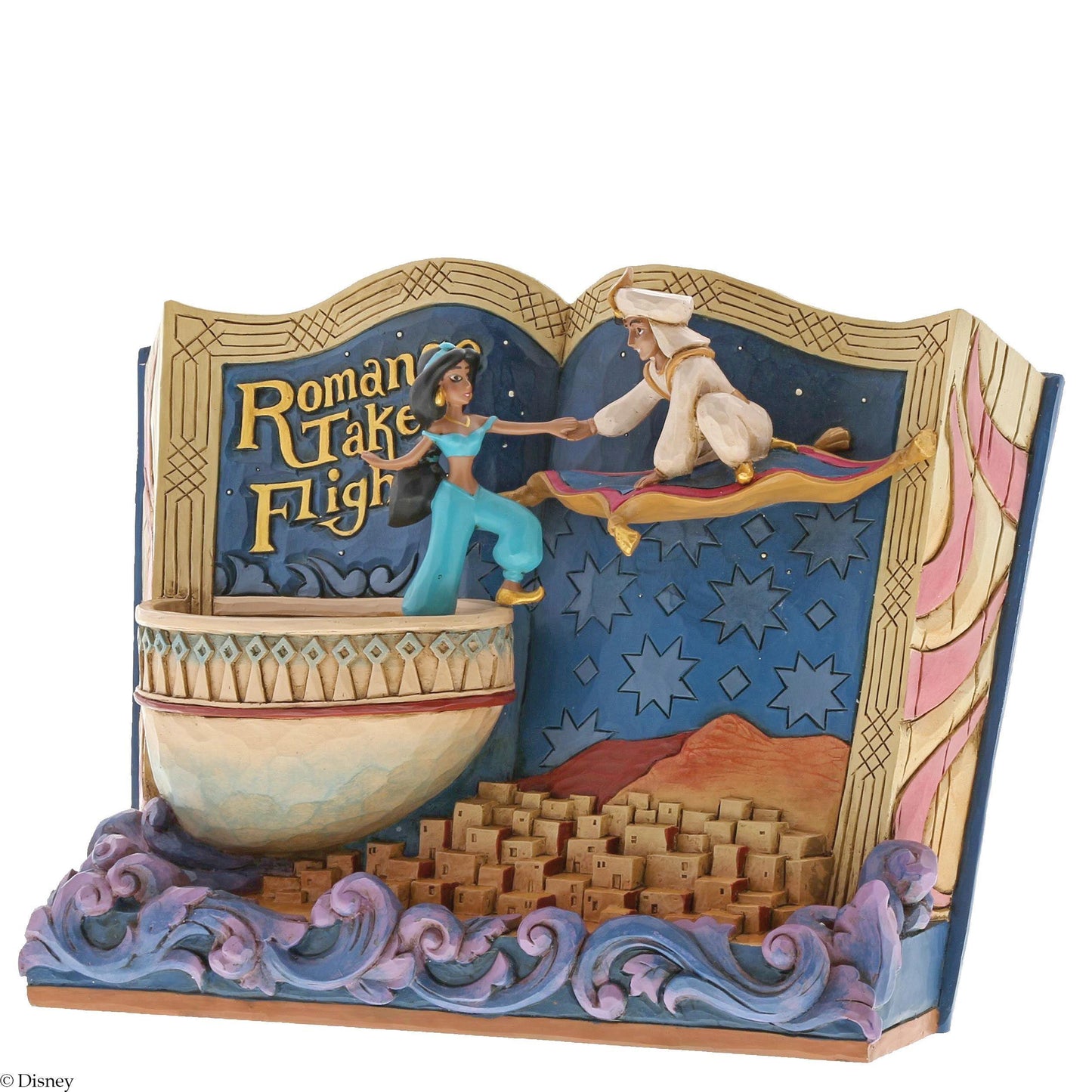 Romance Takes Flight (Storybook Aladdin) (Disney Traditions by Jim Shore) - Gallery Gifts Online 