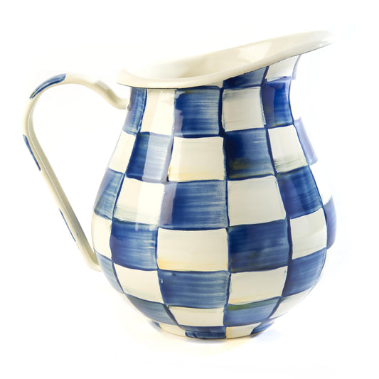 Royal Check Pitcher (Mackenzie Childs) - Gallery Gifts Online 