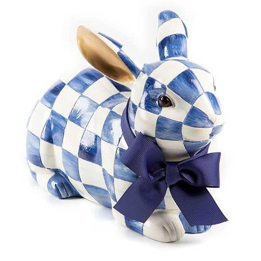 Royal Check Resting Bunny (Mackenzie Childs) - Gallery Gifts Online 