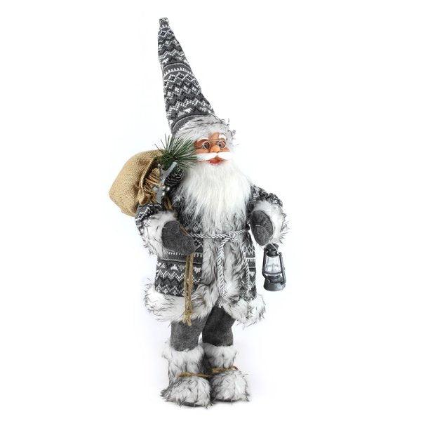 Santa Grey 12" (Christmas Ornaments) - Gallery Gifts Online 