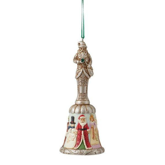 Santa Through The Years Bell Ornament (Christmas Ornaments) - Gallery Gifts Online 
