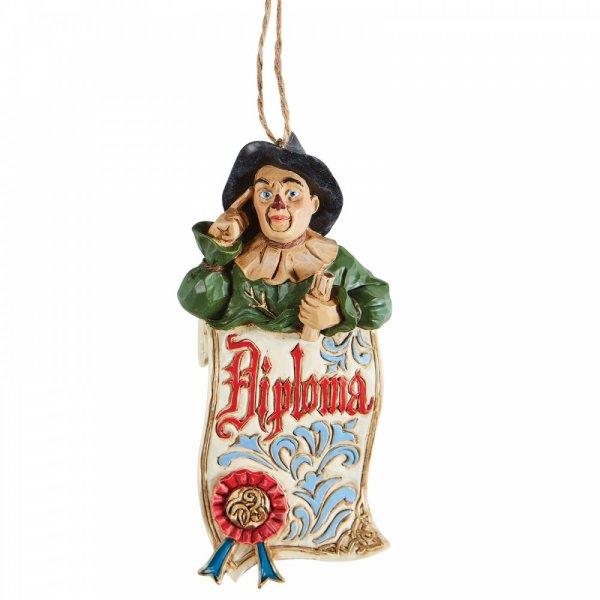 Scarecrow Diploma (Hanging Ornament) (Disney Traditions by Jim Shore) - Gallery Gifts Online 