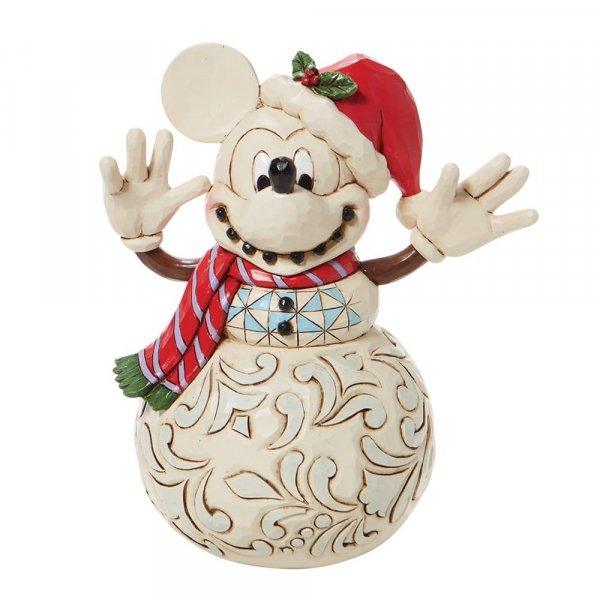 Snowy Smiles - Mickey Mouse Snowman (Disney Traditions by Jim Shore) - Gallery Gifts Online 