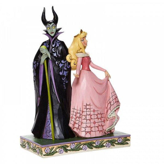 Sorcery and Serenity - Aurora and Maleficent Figurine (Disney Traditions by Jim Shore) - Gallery Gifts Online 