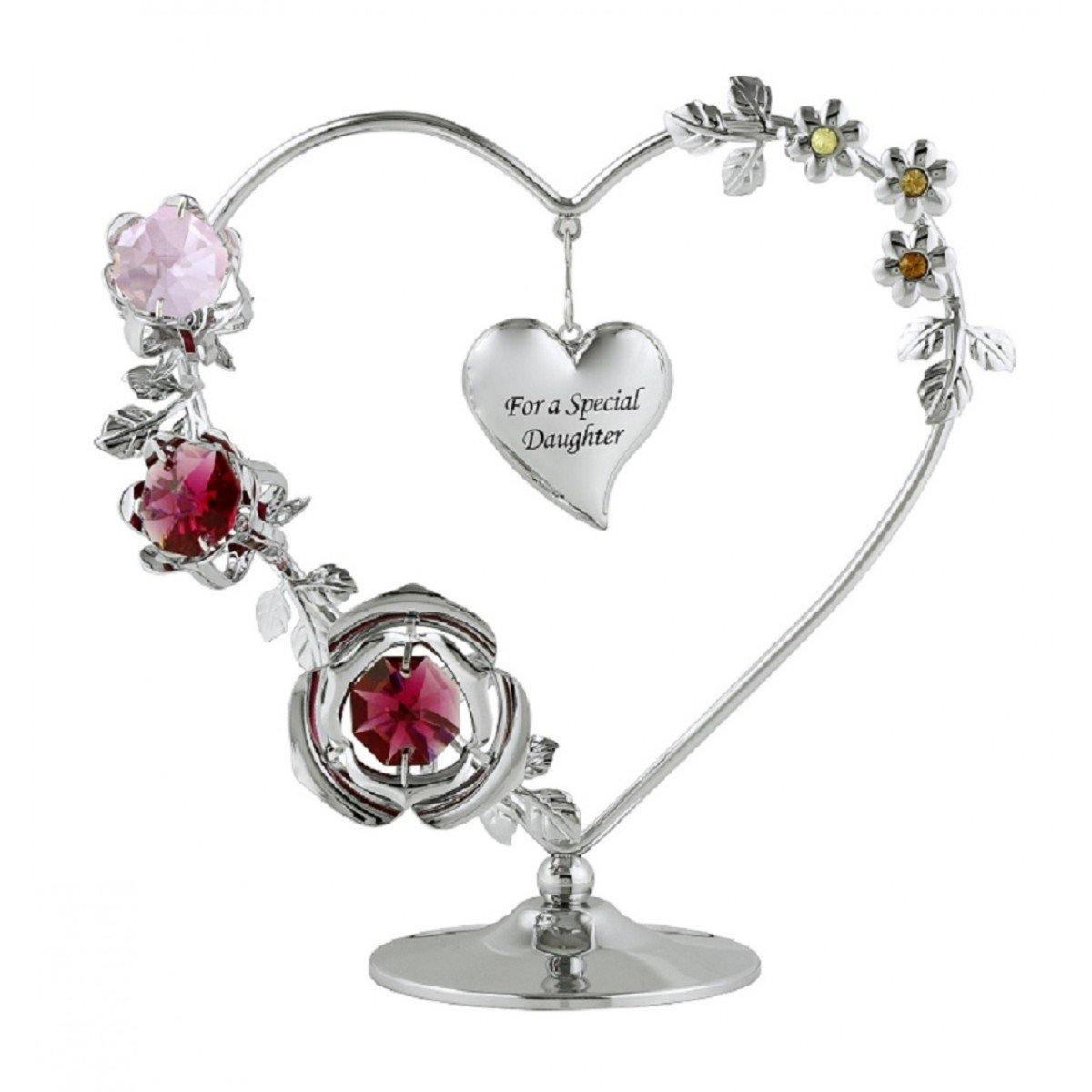 Special Daughter Heart Wreath (Crystal World) - Gallery Gifts Online 
