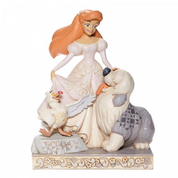 Spirited Siren -White Woodland Ariel Figurine (Disney Traditions by Jim Shore) - Gallery Gifts Online 