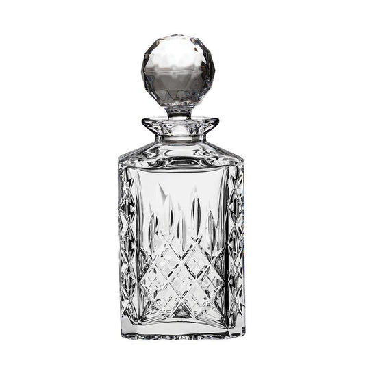 Square Spirit Decanter - London (Royal Scot Crystal) - Gallery Gifts Online 