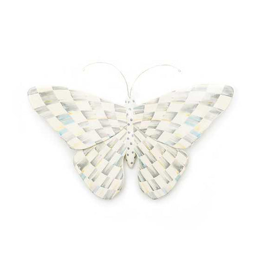 Sterling Check Butterfly Wall Decor (Mackenzie Childs) - Gallery Gifts Online 