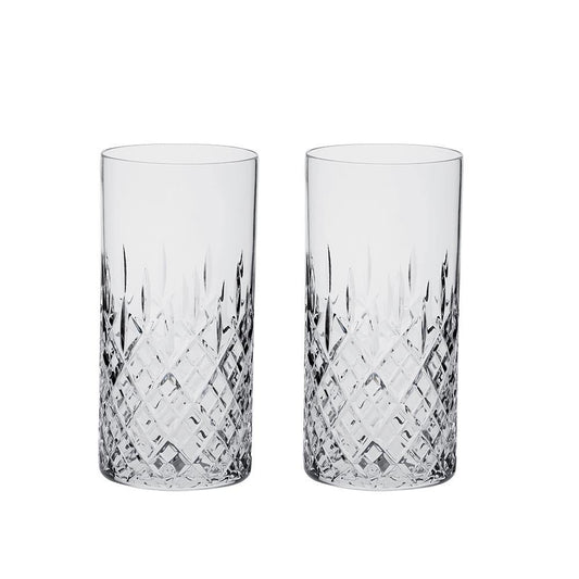 Tall Tumblers Pair - London (Royal Scot Crystal) - Gallery Gifts Online 