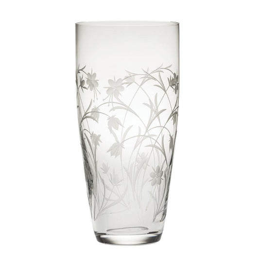 Tall Vase - Meadow Flowers (Royal Scot Crystal) - Gallery Gifts Online 