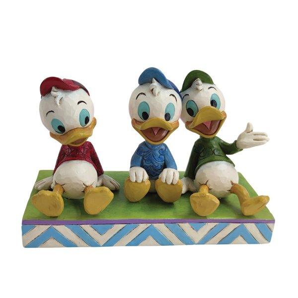 Terrific Trio (Huey Dewey & Louie Sitting) (Disney Traditions by Jim Shore) - Gallery Gifts Online 