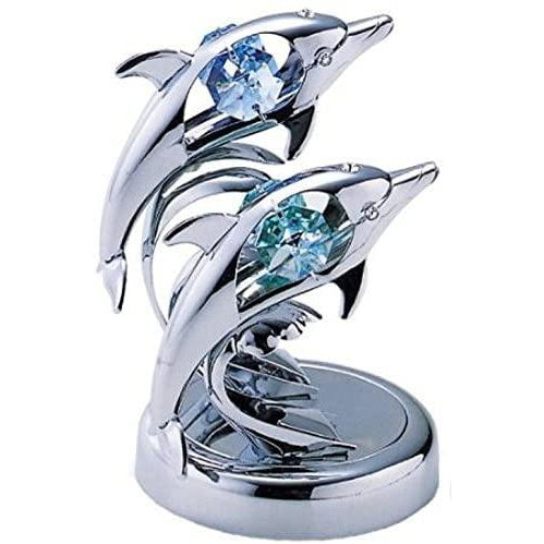 Twin Dolphins (Crystal World) - Gallery Gifts Online 