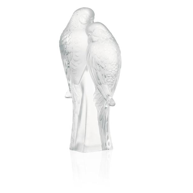 Two Parakeets Figure (Lalique) - Gallery Gifts Online 