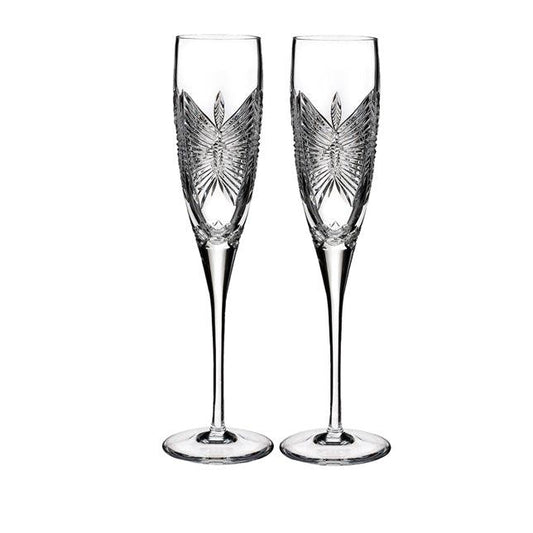 Waterford Love Happiness Champagne Flute, Set of 2 (Waterford Crystal) - Gallery Gifts Online 