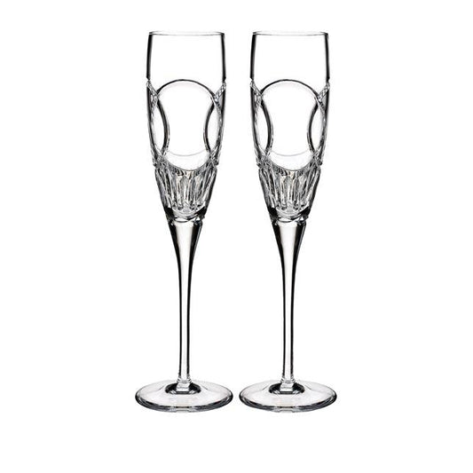Waterford Love Wedding Vows Champagne Flute, Set of 2 (Waterford Crystal) - Gallery Gifts Online 