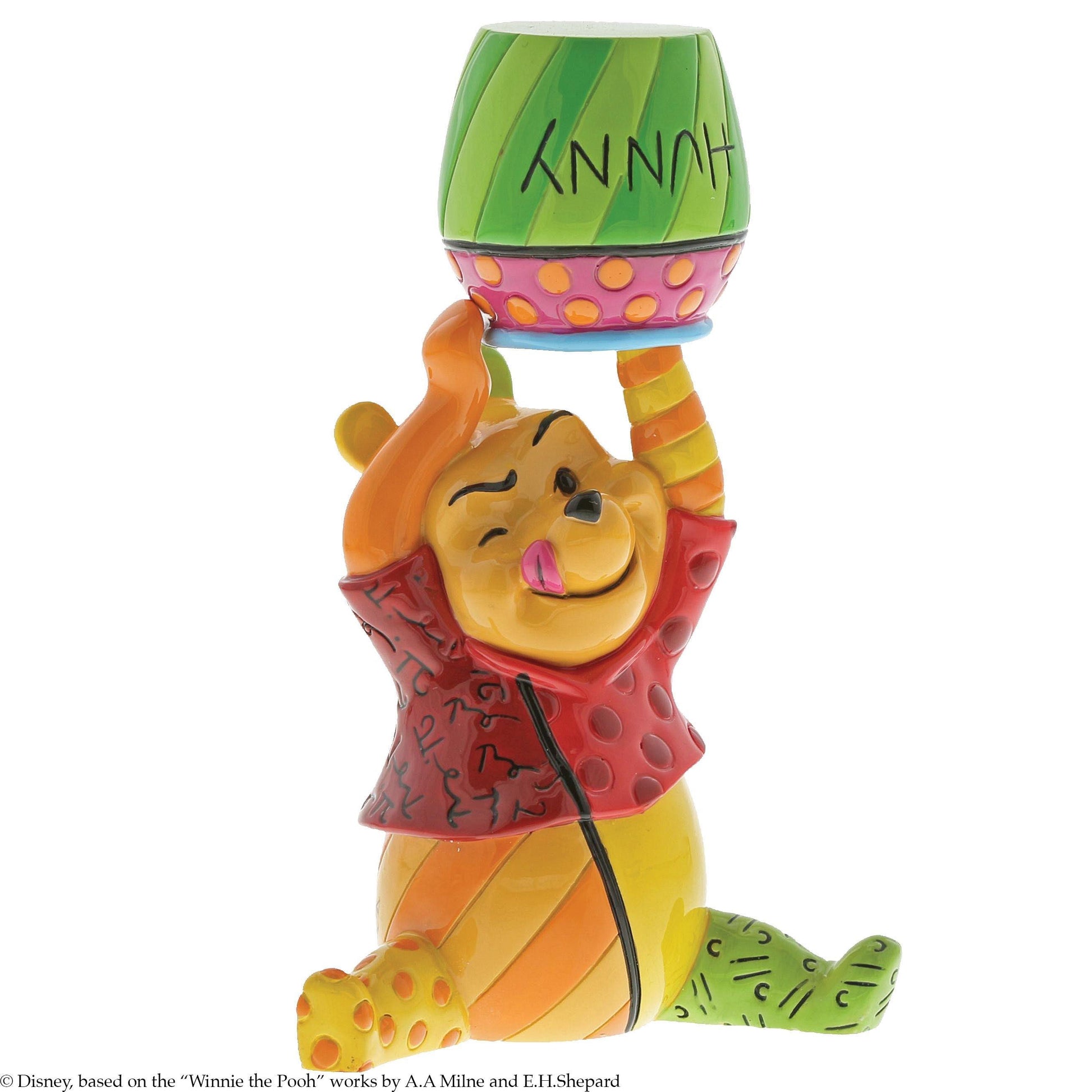Winnie the Pooh and Honey Mini Figurine (Disney Britto Collection) - Gallery Gifts Online 