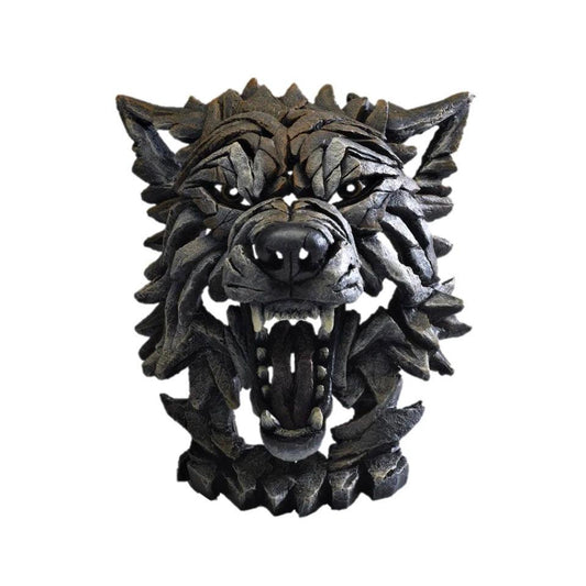 Wolf Bust Sculpture - Timber - Gallery Gifts Online 