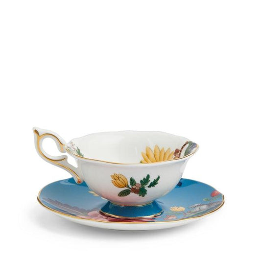 Wonderlust Sapphire Garden Teacup & Saucer (Wedgwood) - Gallery Gifts Online 