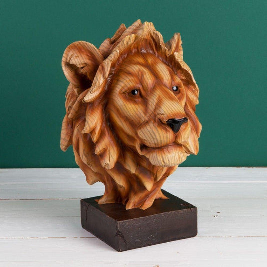 Wood Effect - Lion Head (Widdop) - Gallery Gifts Online 